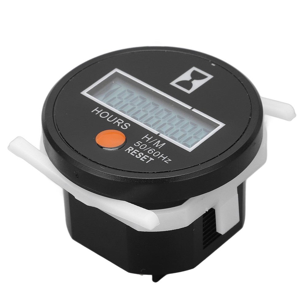 Hot Digital Hour Meter Mechanical Hourmeter Wide Range With Reset Button 24‑240V