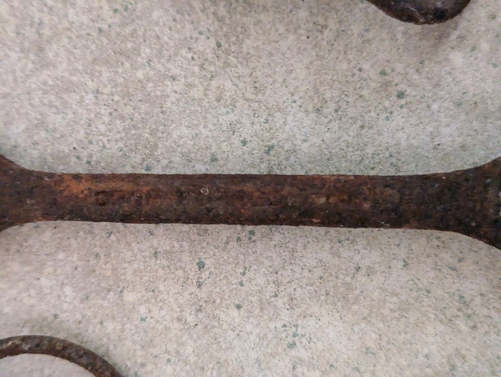 Lot Of 11 Rusty Old Hardware Pcs,Wrench,Hook,Loop,Ring, Handle,Latch,Primitive