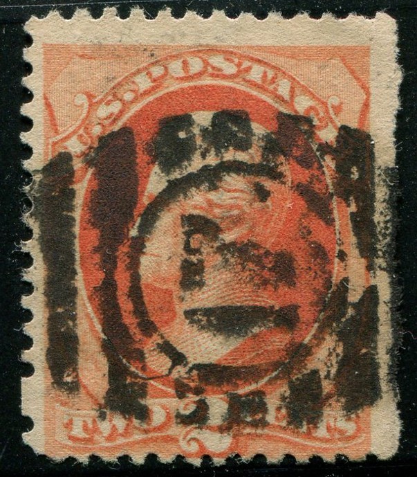 USA #183 Jackson 2c Bank Note Issue Fancy Cancel Postmark 1879 Stamp Used