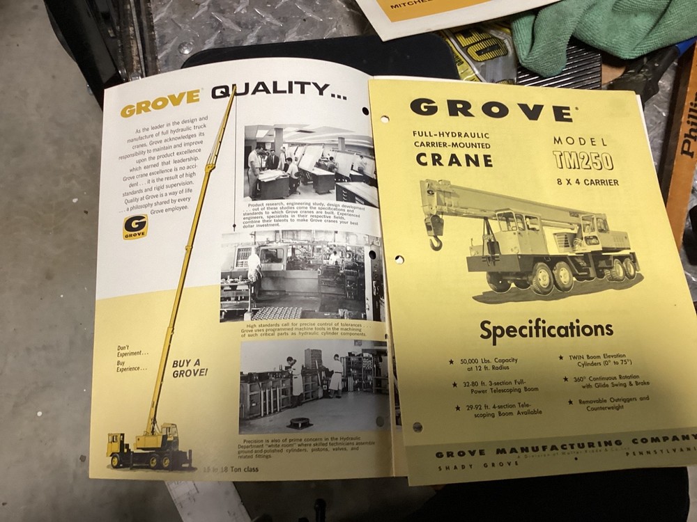 Grove TM250 Hydraulic Crane Brochure