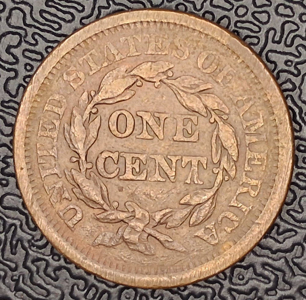 1852 1C Braided Hair Large Cent