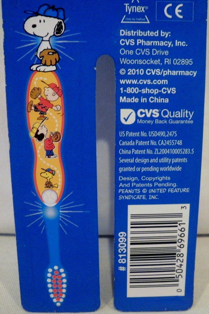 CVS Pharmacy Peanuts Snoopy 2 Flashing Light-Up Timer Toothbrush Soft Bristles