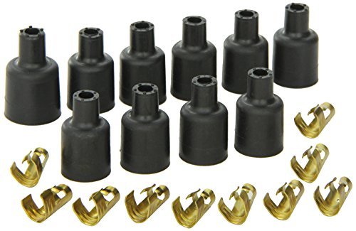 Taylor Cable 46059 Distributor Boot & Terminal Kit Straight Black Female Socket