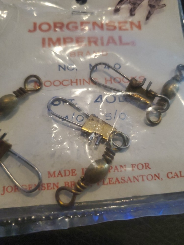 Three Large Fishing Snap Swivels Gold