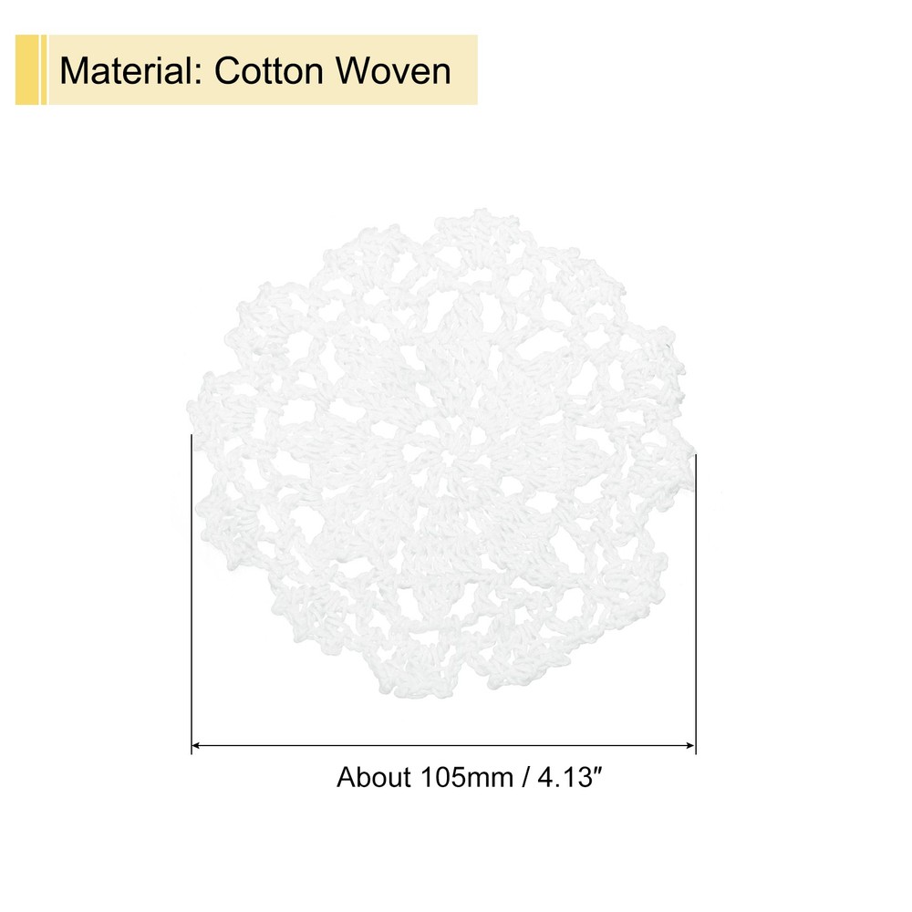 Fabric Coaster, 4pcs 4" with Floral Pattern for Wedding Decoration