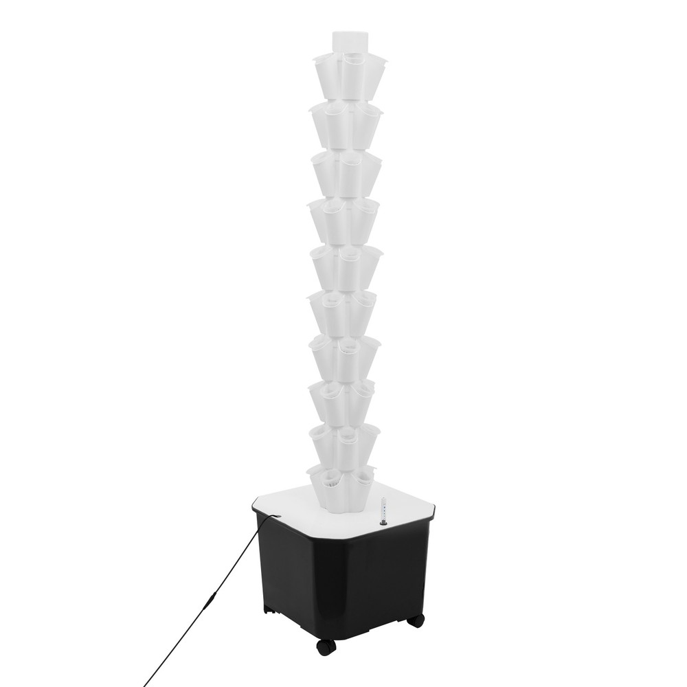 10 Tiers Vertical Hydroponics Growing Kit, Mobile Hydroponic Growing Kit 50-Hole