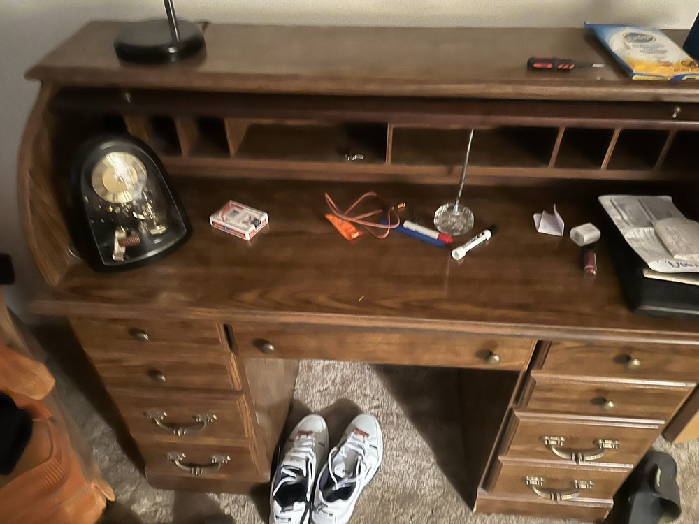 Vintage Roll Top Desk