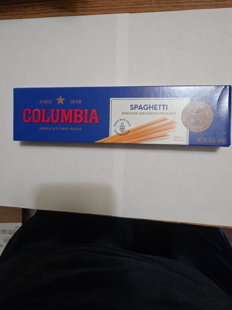 6 Lbs columbia Spaghetti  Exp,6/2027