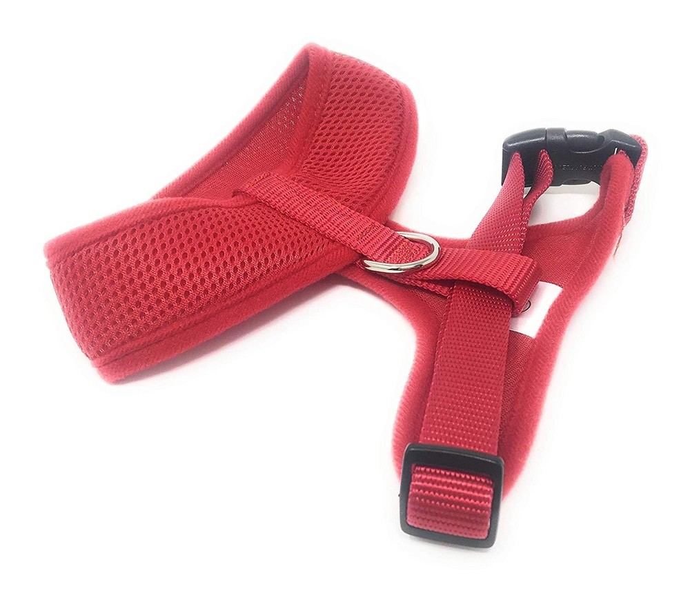 BreezyMesh Dog Harness – XL, Red