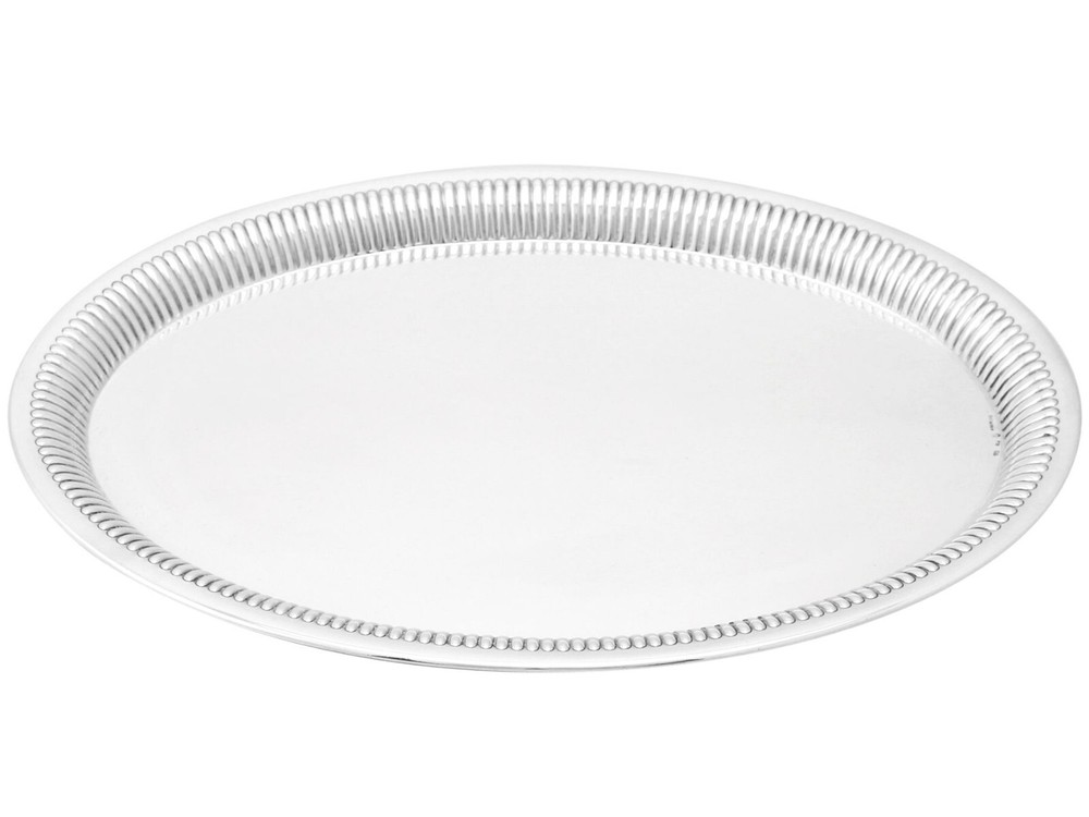 Antique German Silver Serving Salver