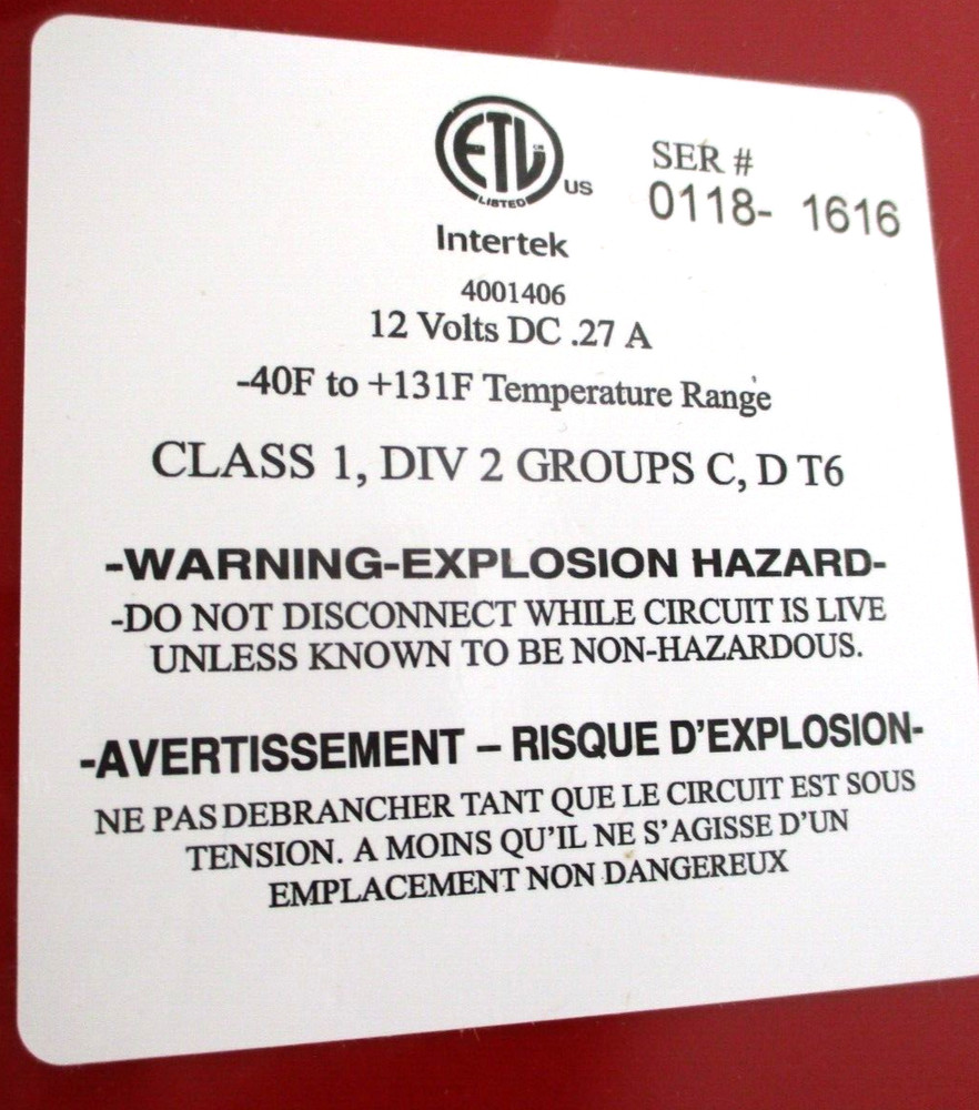 SUREFIRE , BMS-300 , BURNER CONTROL SYSTEM , 12-VOLT DC , -40F to +13F RANGE, S