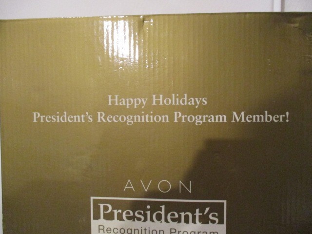 AVON 2009 President's Recognition Program "Envelope Organizer" Black/ Gold w/Pad