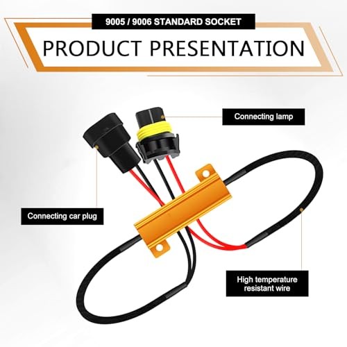 2 PCS Car Light Decoder, 9005 9006 Canbus Decoder, Copper Wire LED Load