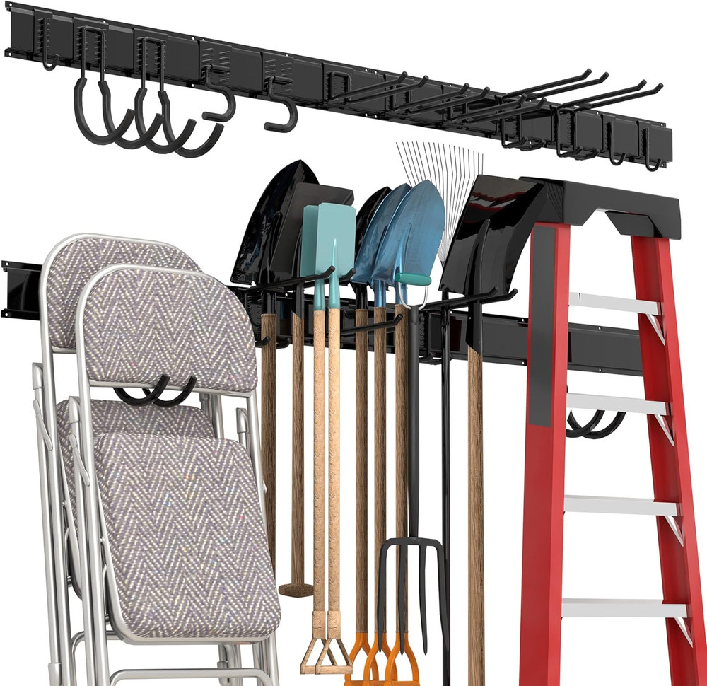 Garage Tool Storage Rack, Heavy Duty Garage Storage Organizer Rack System Wall M