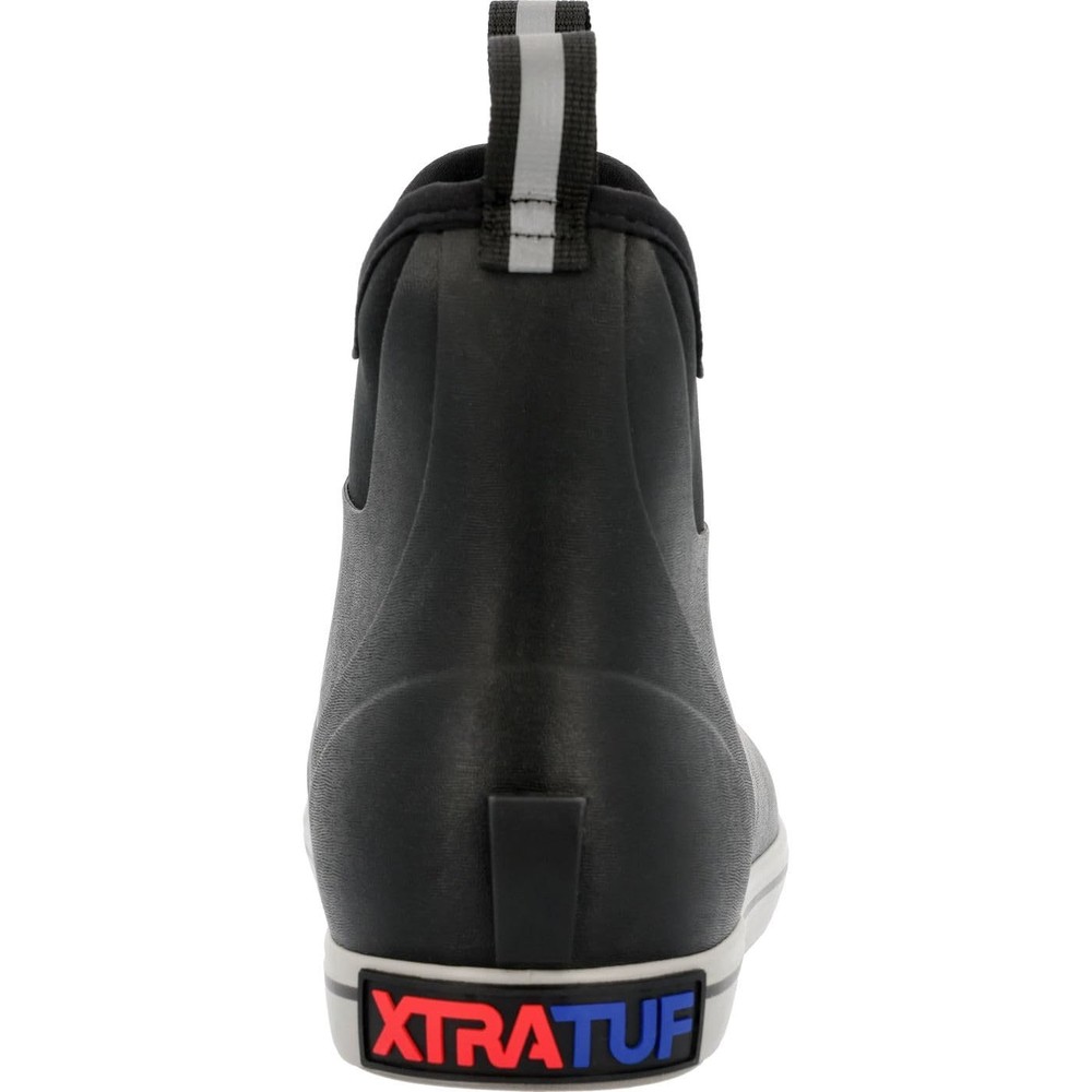 Xtratuf Mens Fleece Lined Ankle Deck Boot Waterproof Black Size 13 Pull On Boot