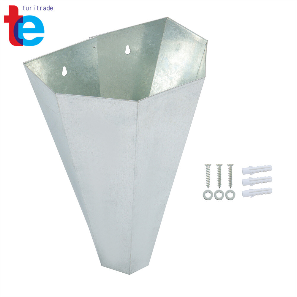 1 Pack Galvanized Steel Chicken Killing Cone With Flat Back Design Medium 8 lbs