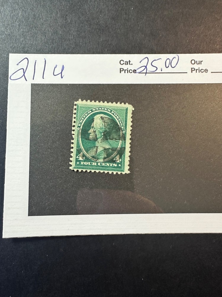 Scott # 211 Fancy Cancel   2024 Scott Catalogue Value $ 25.00