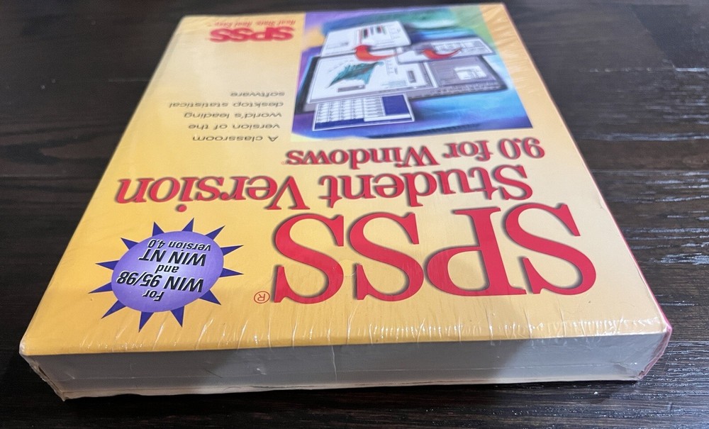 SPSS Student Version 9.0 Software for Windows WIN 95/98 & WIN NT Version 4.0 NEW