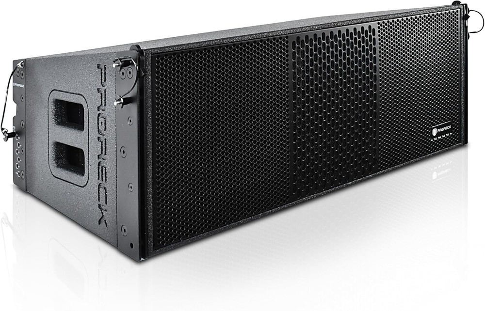 PRORECK Dual 10 inch Full Range 5000W P.M.P.O Powered Line Array Speaker