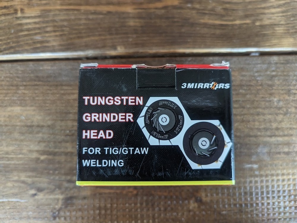 3mirrors ALUMINUM Tungsten Electrode Sharpener Grinder Head TIG Welding Tool.