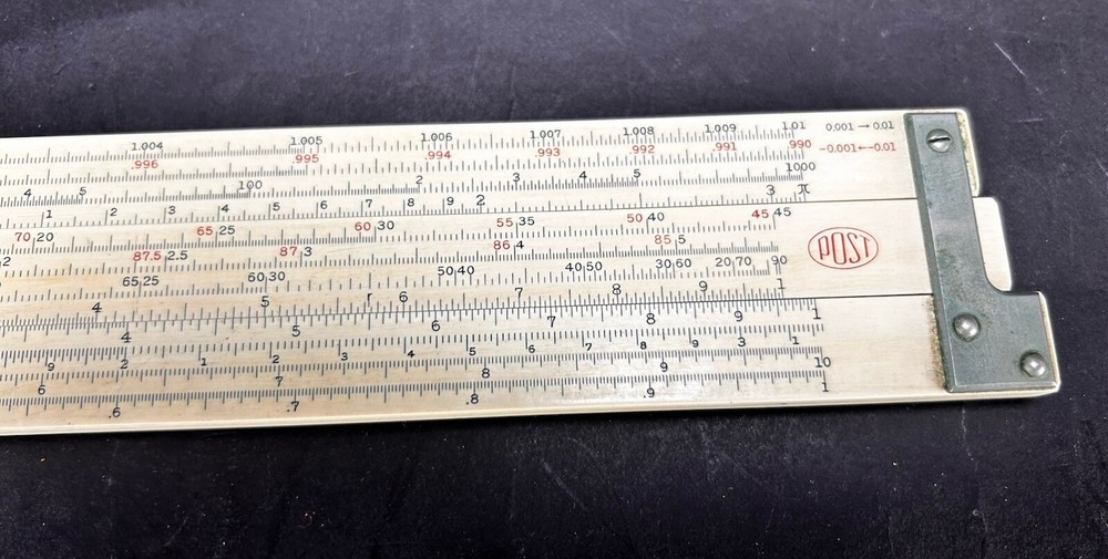 Vintage Post Versalog 1460 Slide Rule with Leather Case