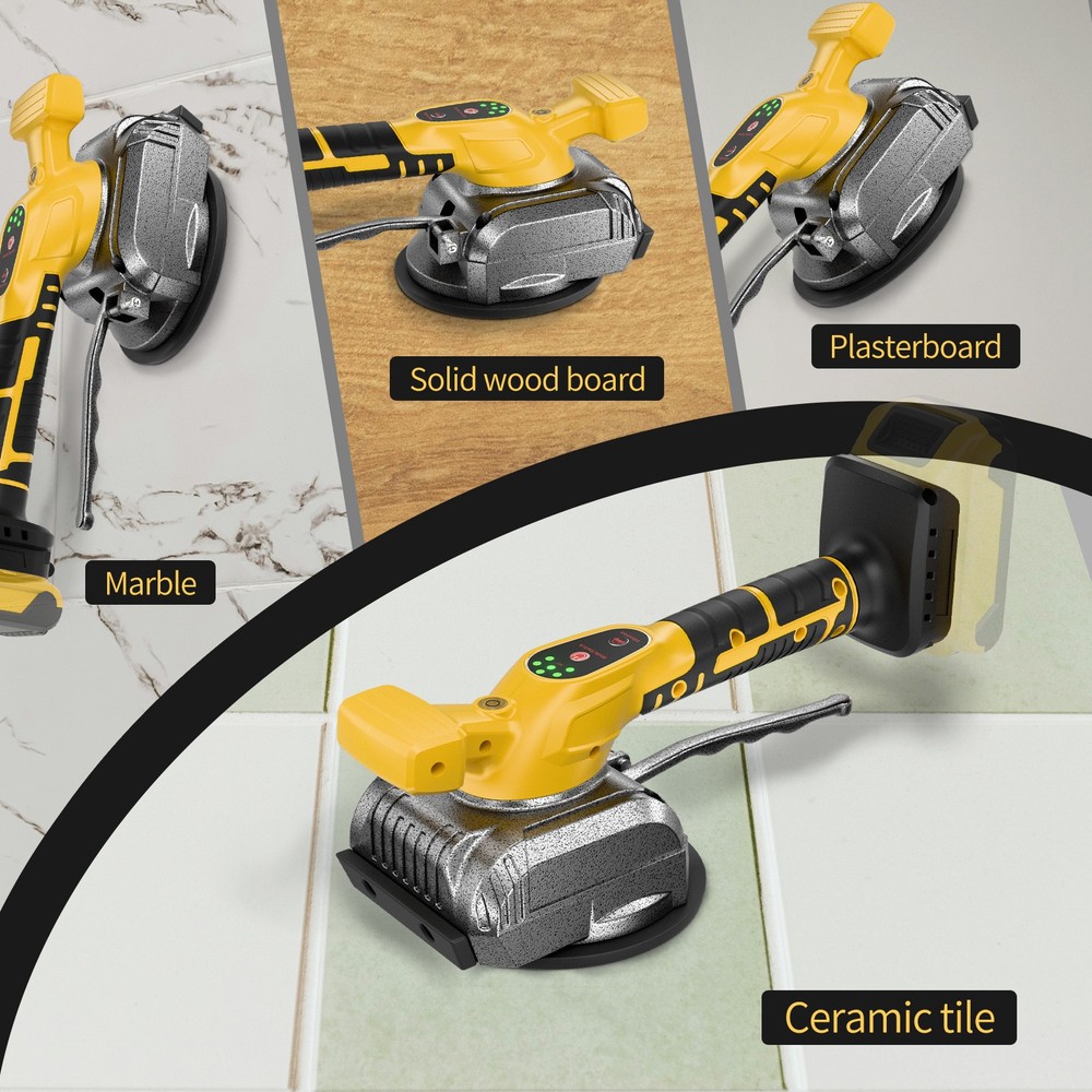 Tile Vibration Leveling Tool Tile Vacuum Suction Cup Tools for Dewalt Battery