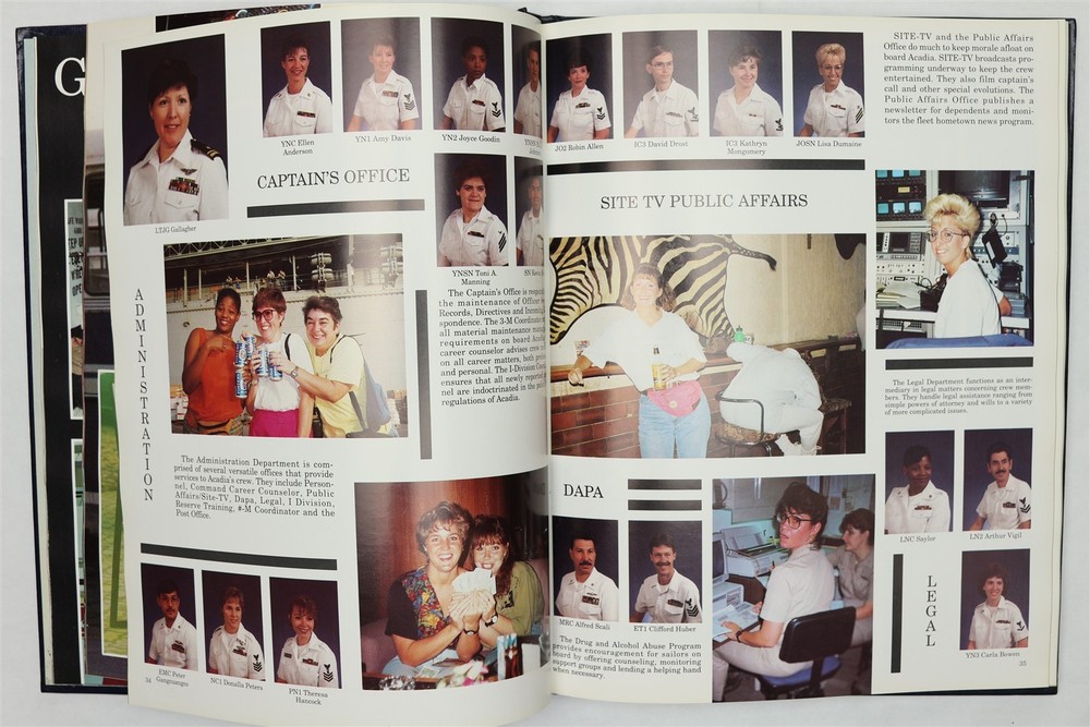 USS Acadia (AD-42) 1992 Westpac Deployment Cruise Book
