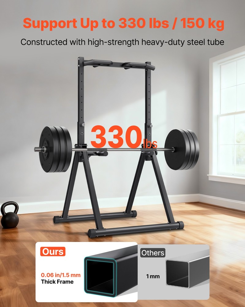 VEVOR Pull Up Bar 330LBS Capacity Pullup Bar Station with Triangular Structure