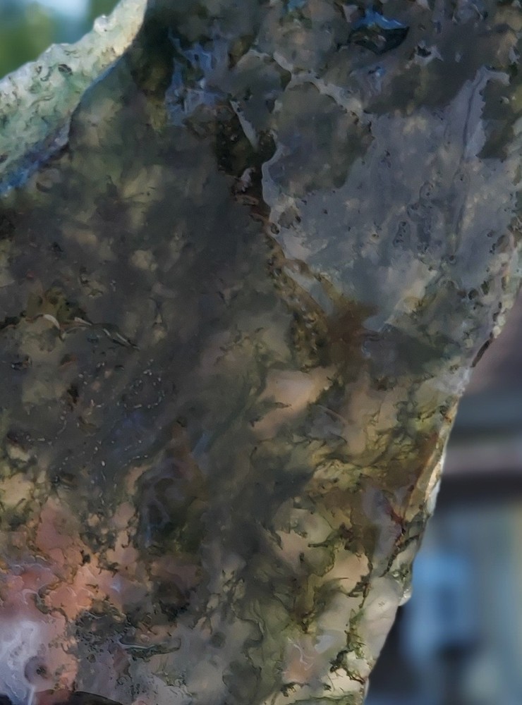 Green Tree Moss Agate Slab