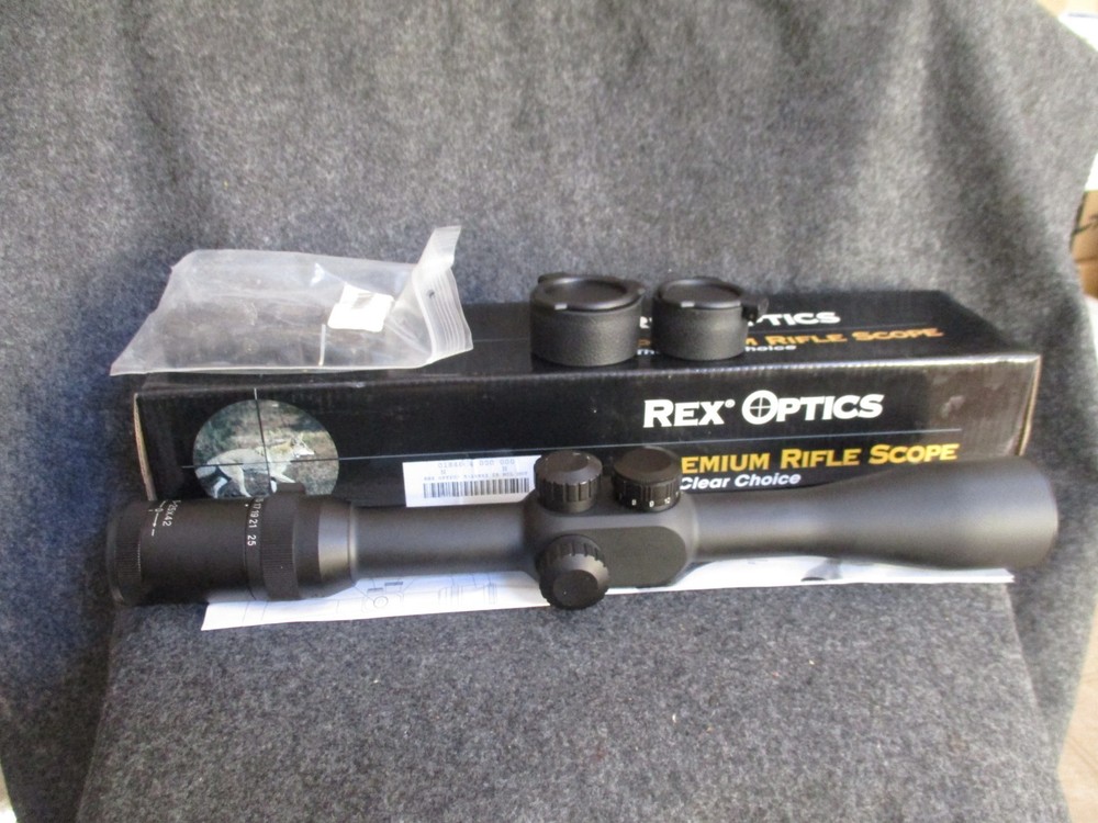 REX OPTICS  5-25 x 42 IR Mil Dot Rifle Scope