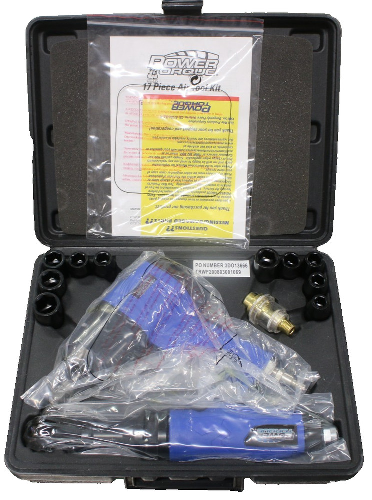 Power Torque 17 Piece Air Impact Tool Kit