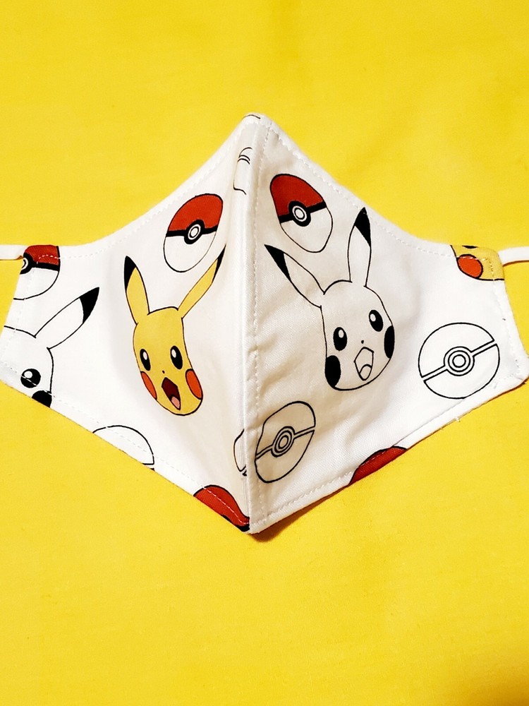 Kids Pikachu Adjustable Face Mask