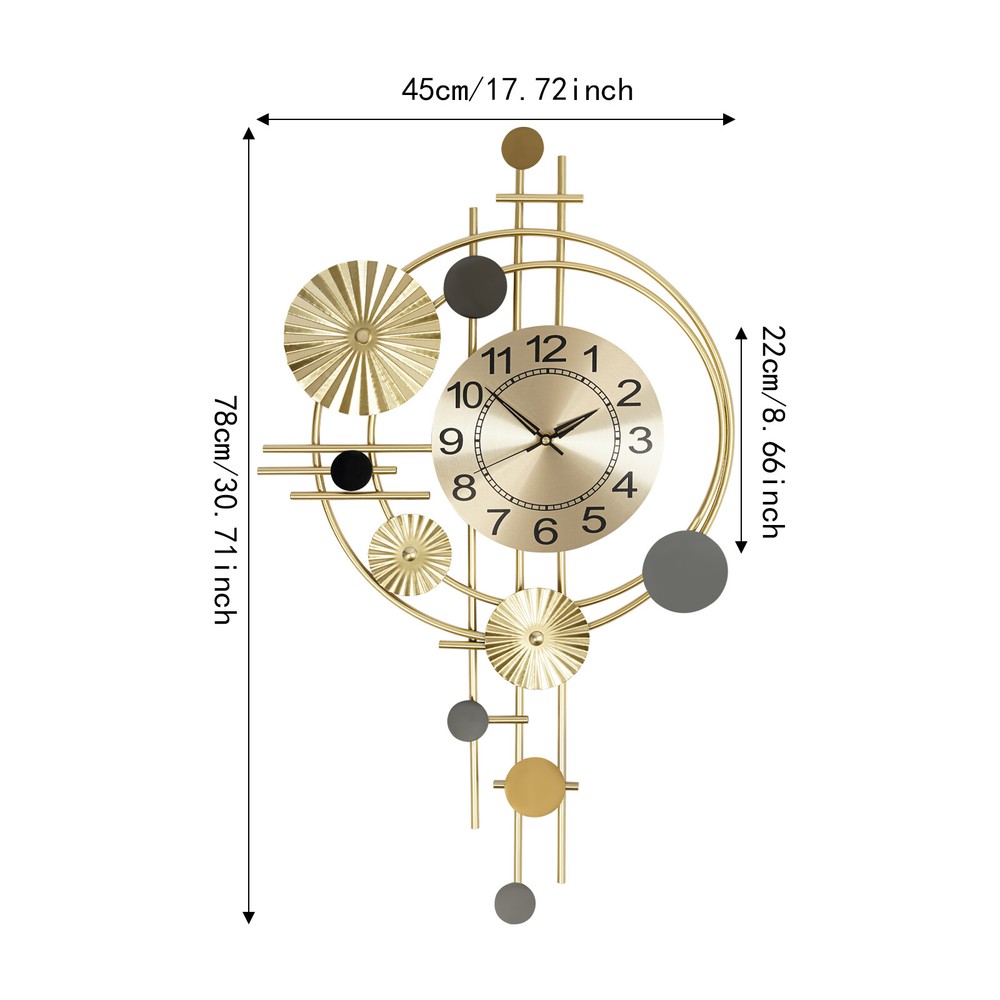 Modern Wall Clock, Modern Decorative Art Clock, Silent Wall Clock Wall Mount new