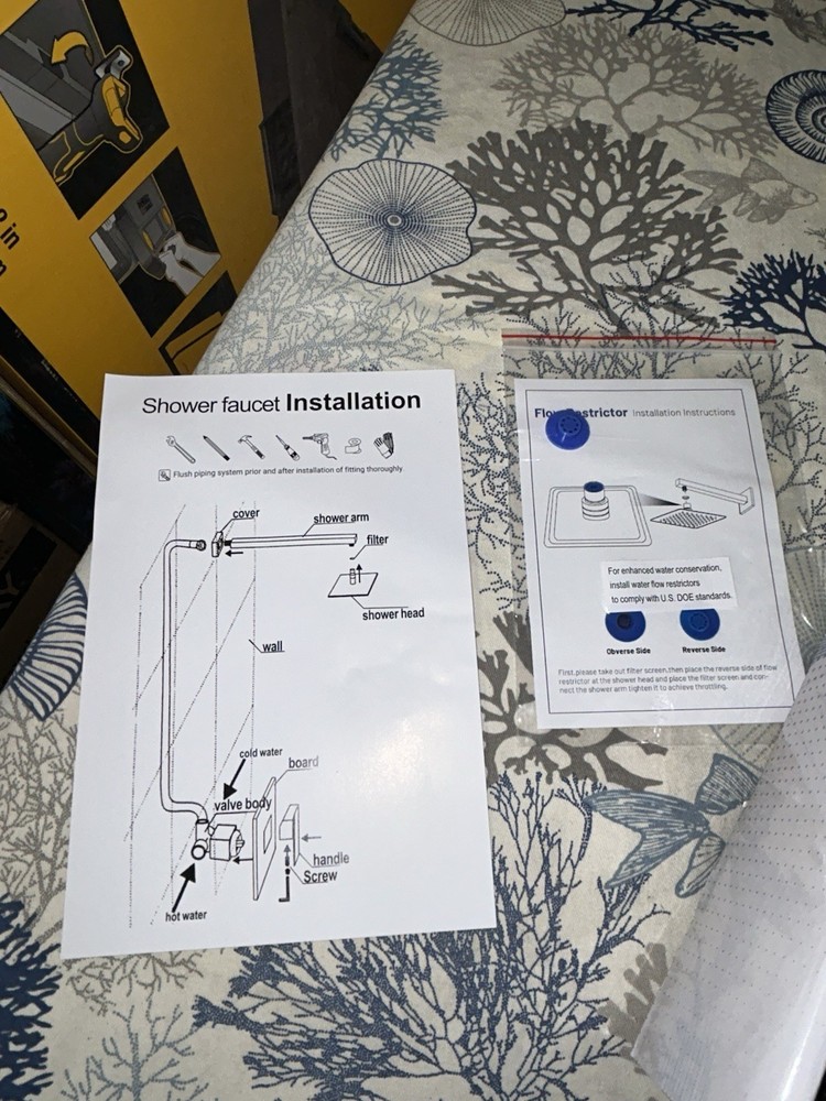 Shower System And White Shower Head