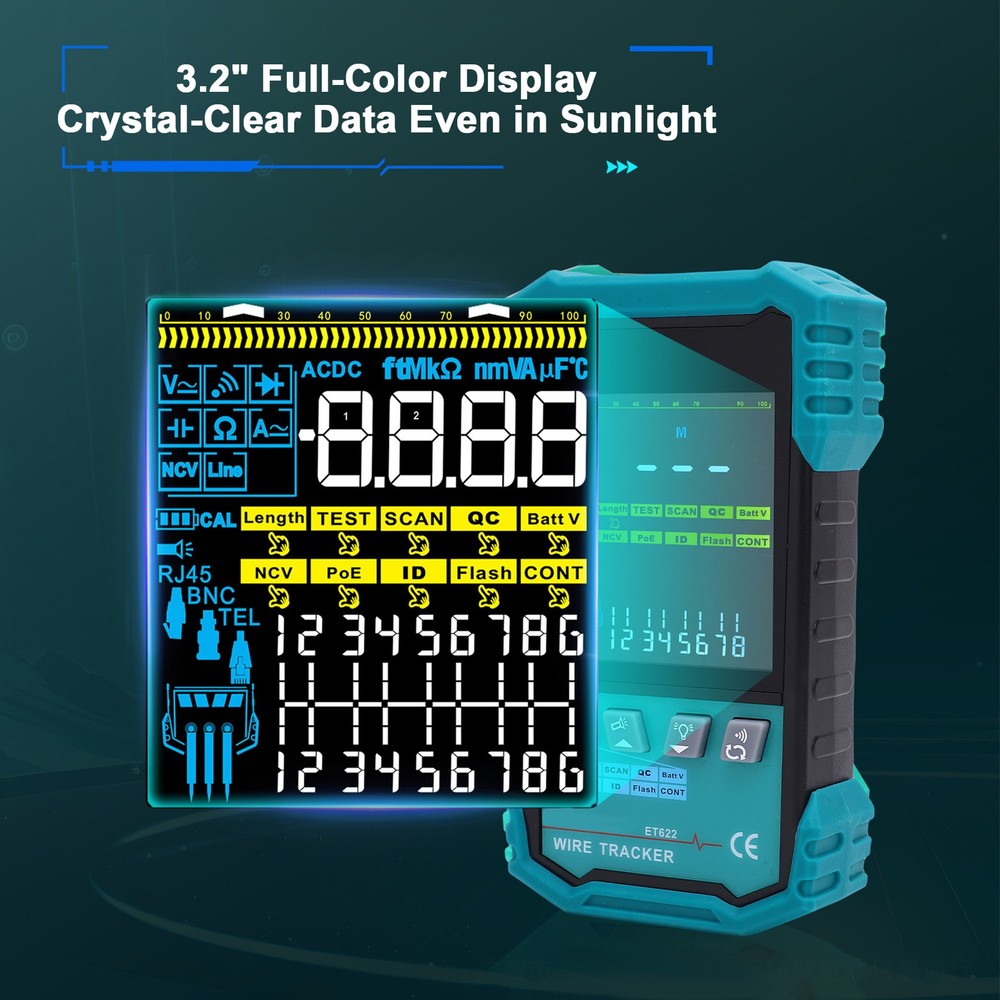 Advanced Network Cable Tester For Ethernet Maintenance