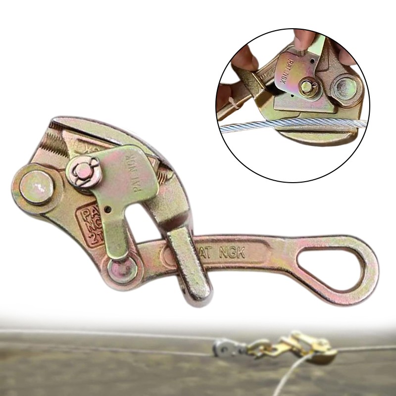 Cable Grip Steel Wires Puller 2 Ton Cable Puller Tool for 4-22 mm Wire Rope