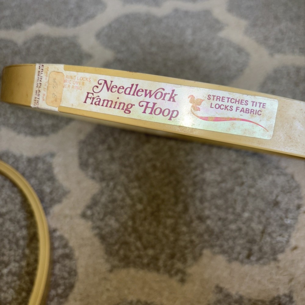 2 New Needlework Framing Hoops 14"