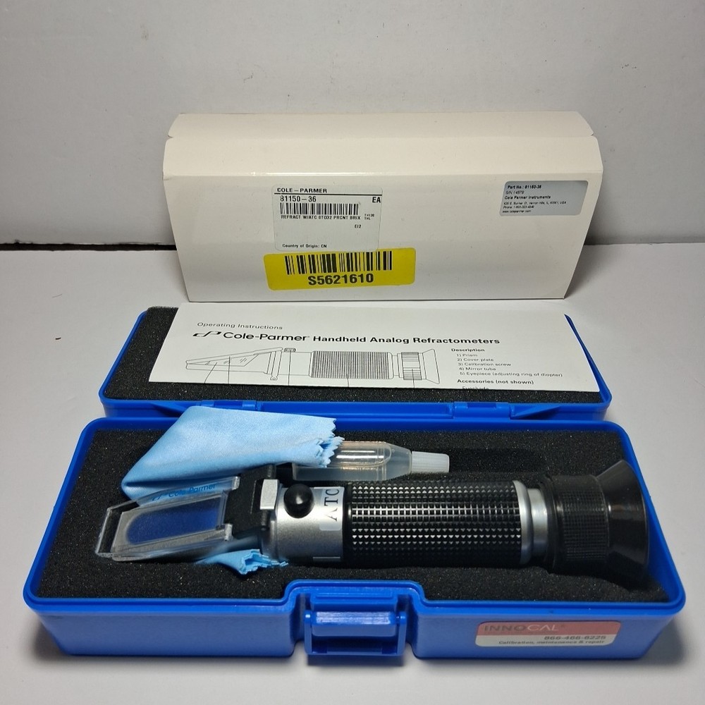 COLE-PARMER PORTABLE REFRACTOMETER 81150-36