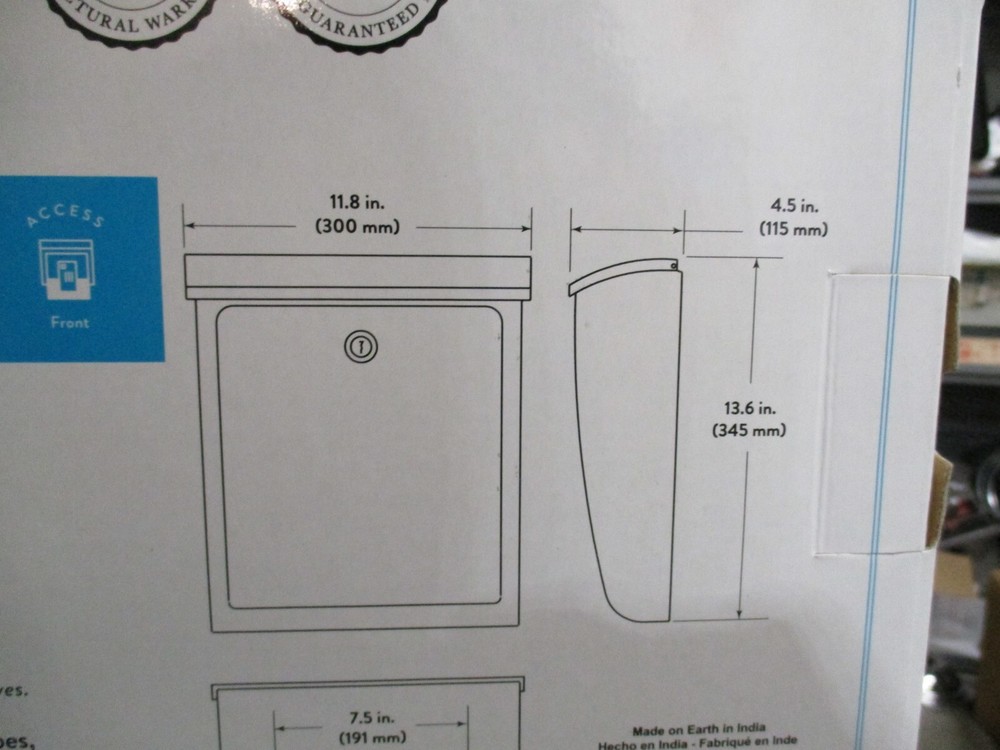 New, Free Ship, Bordeaux Locking Wall Mount Mailbox, Rubbed Bronze