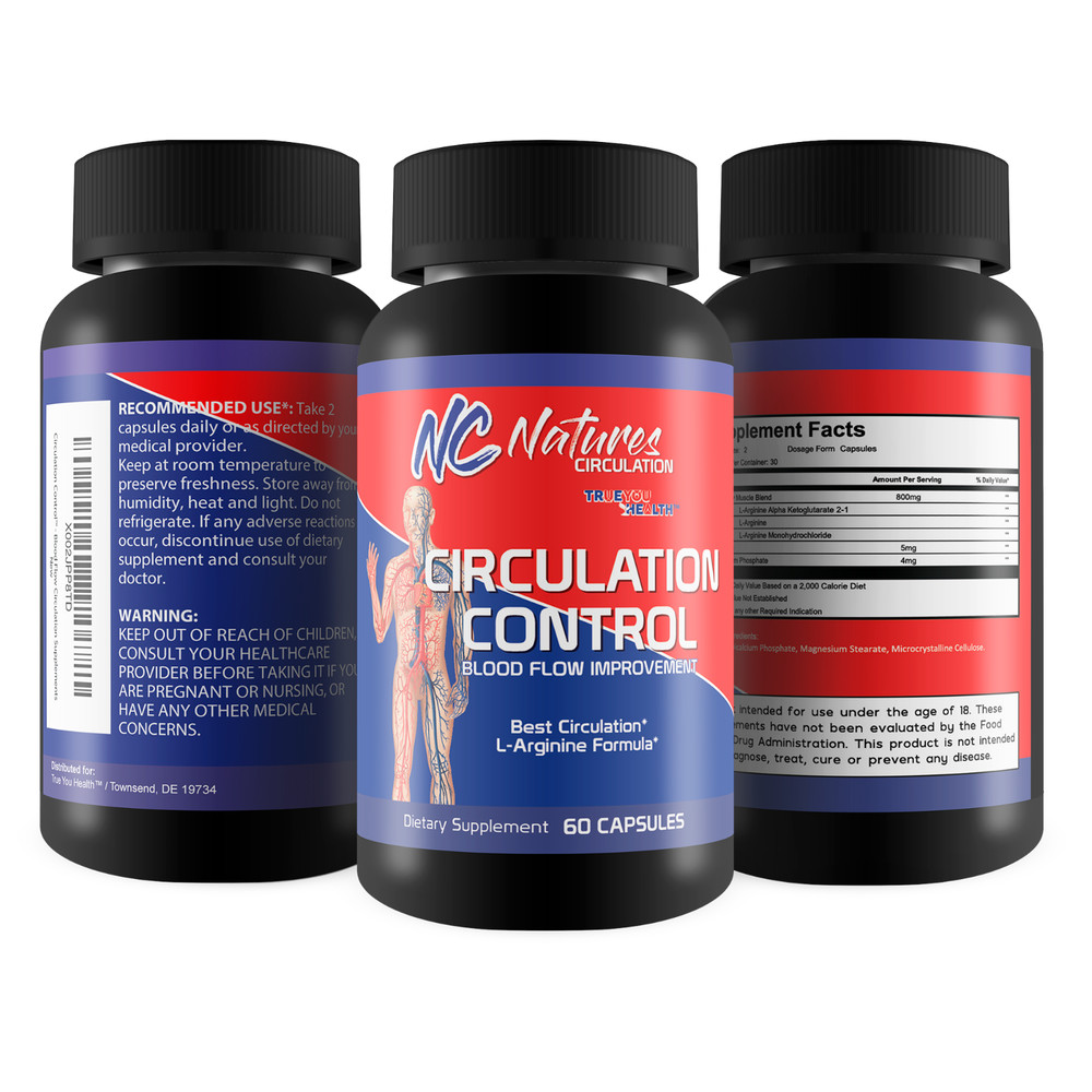 Circulation Control - Blood Flow Improvement - Body & Leg Circulation Supplement