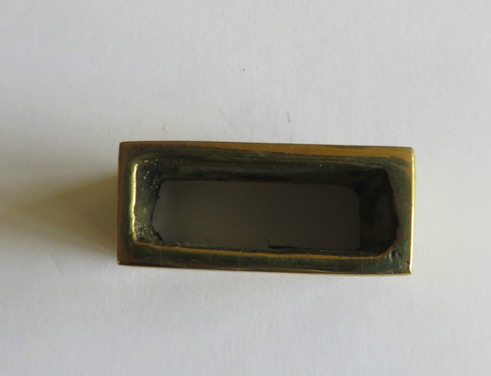 SOLID HEAVY CAST BRASS KEEPER - BELT LOOP - TO FIT 1" (25mm) STRAP