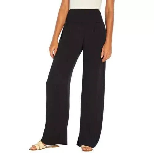Three Dots Women's Elastic Pull On Pant with Pockets