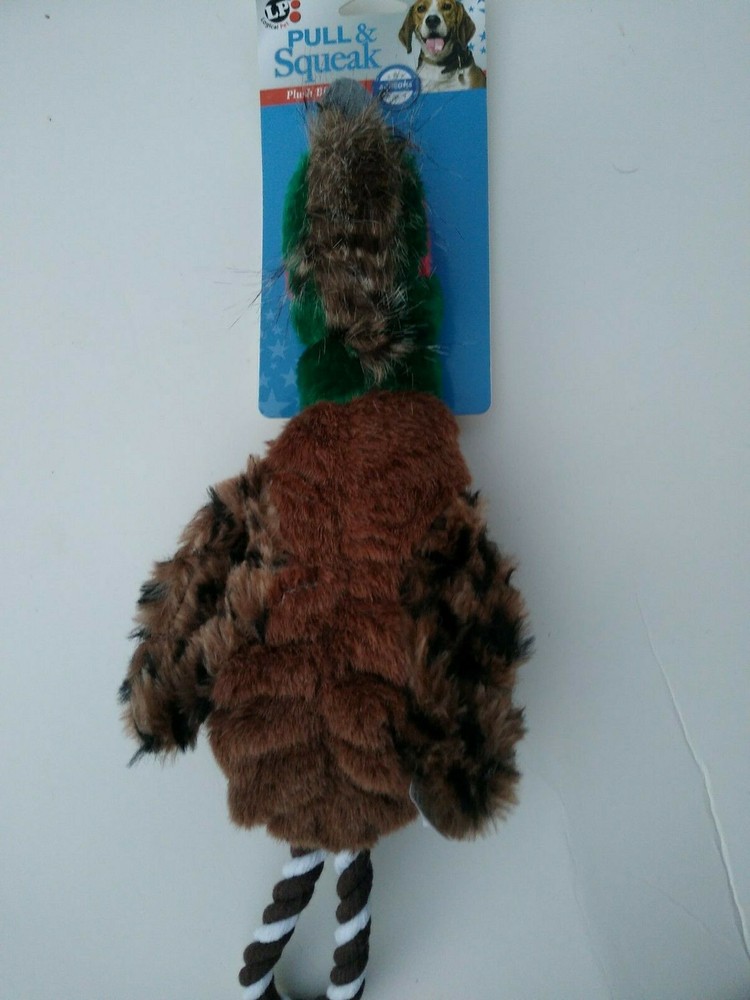 Dog Toy sgueaking birds pull and squeak feasant