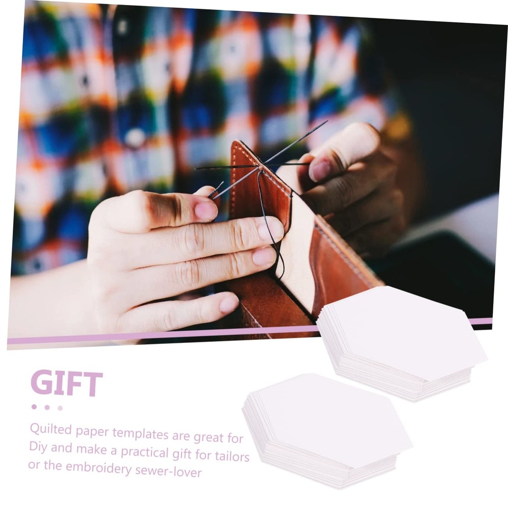 200 PCS Hexagon Paper Piecing Templates, Quilting Stencils, Patchwork, Crafts