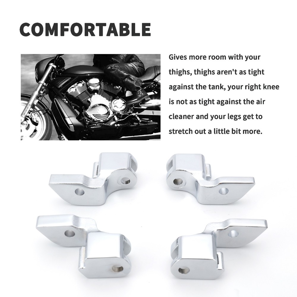 Harley Softail 1'' Out & Forward Driver Floorboard Brackets Relocation 2000-2017