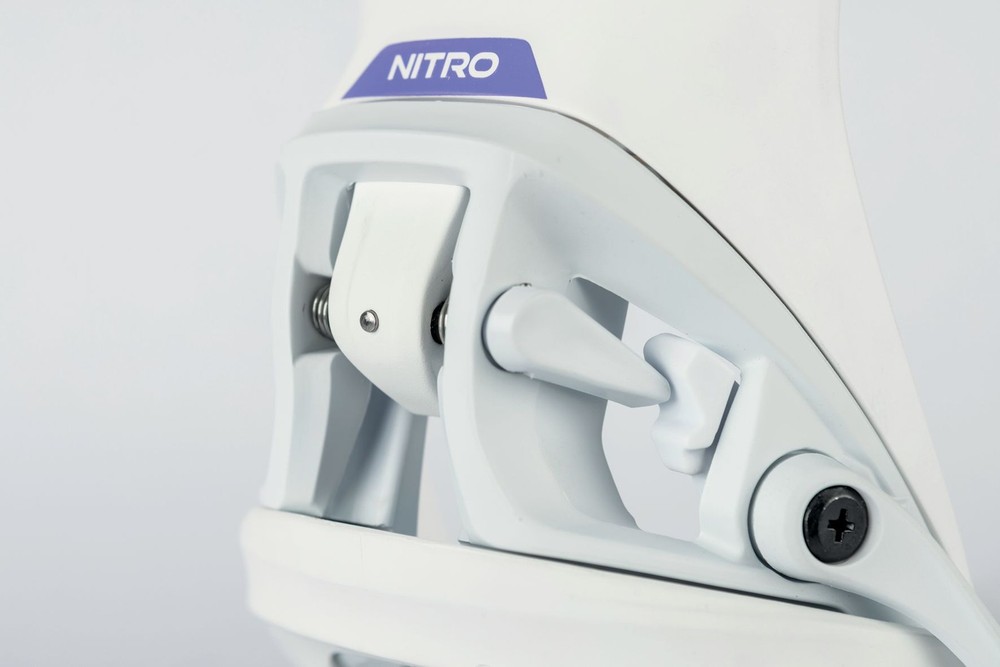 Nitro Step-On Women's Snowboard Bindings, White, Large MY26