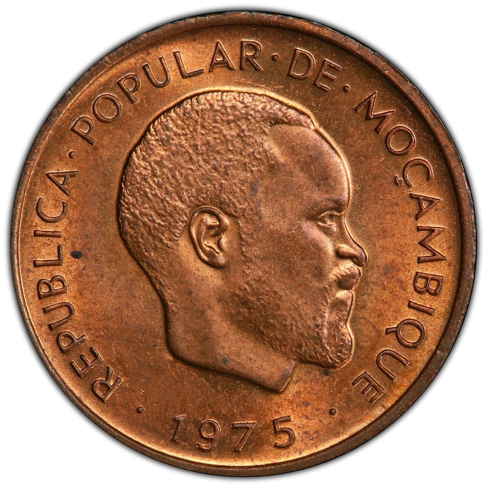1975 Mozambique 2 Centimos PCGS MS 65RB