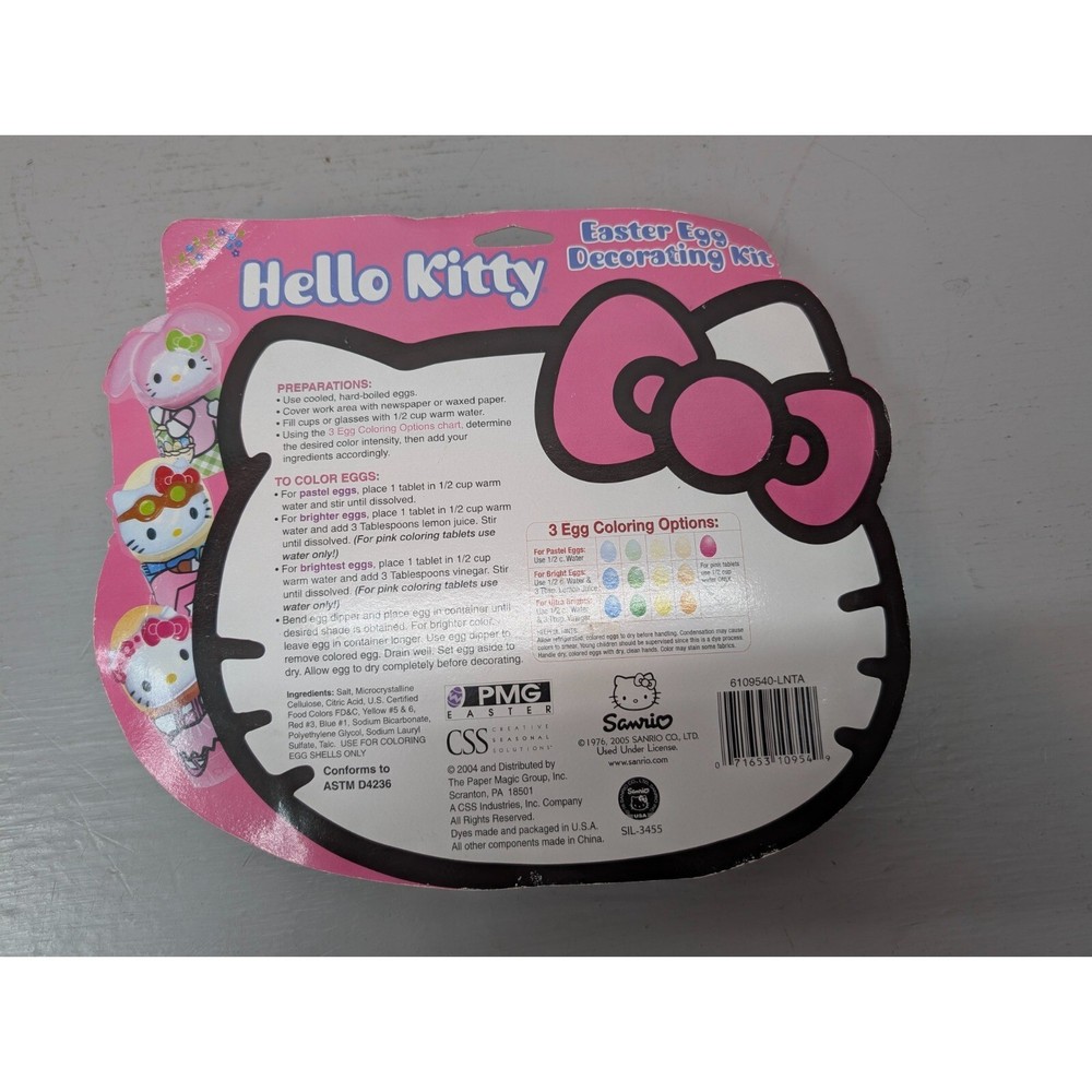 Hello Kitty Easter Egg Decorating Kit Sanrio Vintage 2004 NEW