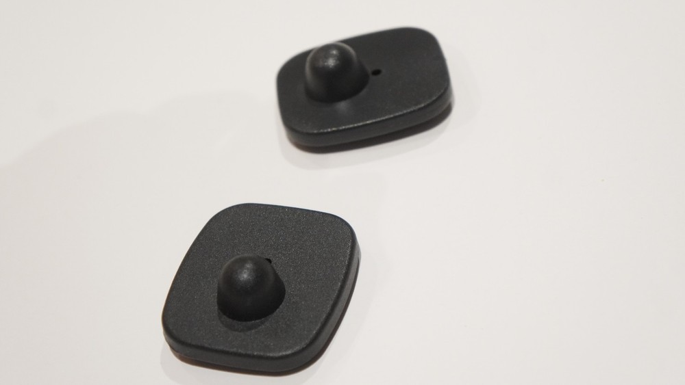 8.2MHZ RF MINI black square SECURITY TAGS 100x suitable for Checkpoint systems