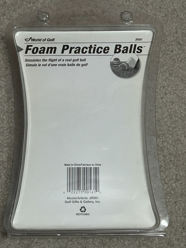 6 Foam Practice Golf Balls For Putting New Training